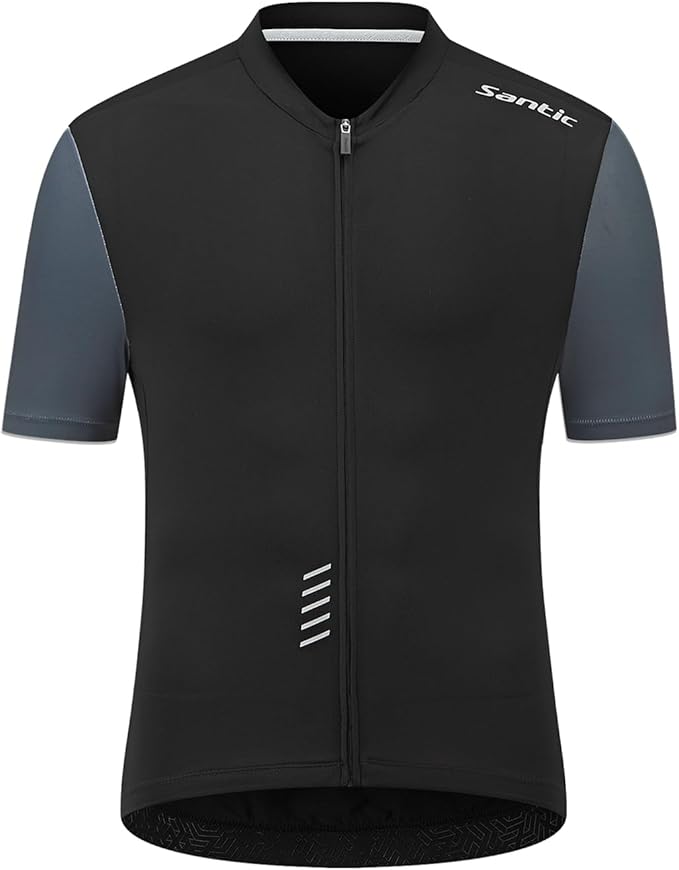 Santic Men’s Cycling Jersey Short Sleeve Bike Shirts for Men Bicycle Jacket with Pockets Breathable & Quick Dry Yorkson