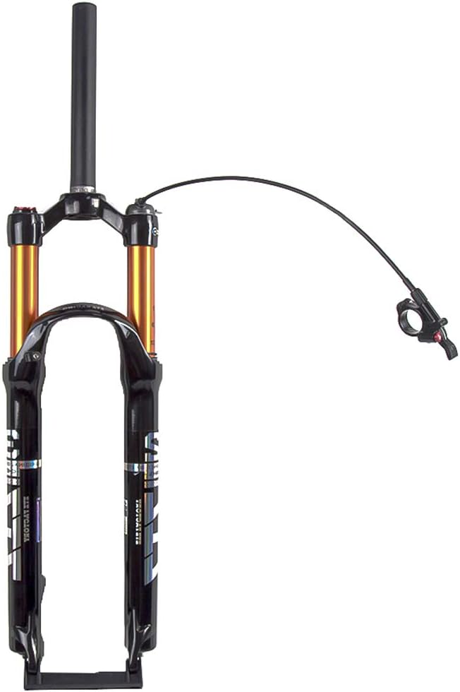ZTZ 26/27.5/29 inch MTB Air Suspension Fork,120mm Travel, Rebound Adjustment,1 1/8 Straight Tube, QR 9mm*100mm, Manual/Remote Lockout, Ultralight Front Fork for XC/AM Mountain Bike