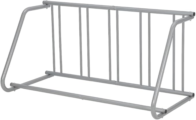 Floor Bike Rack,Single-Side 5-Bike Rack 60 in L,Grid Bike Rack In Ground,Freestanding Bicycle Floor Parking Stand,Stand Bike Racks for Garages Streets Yards Bike Events