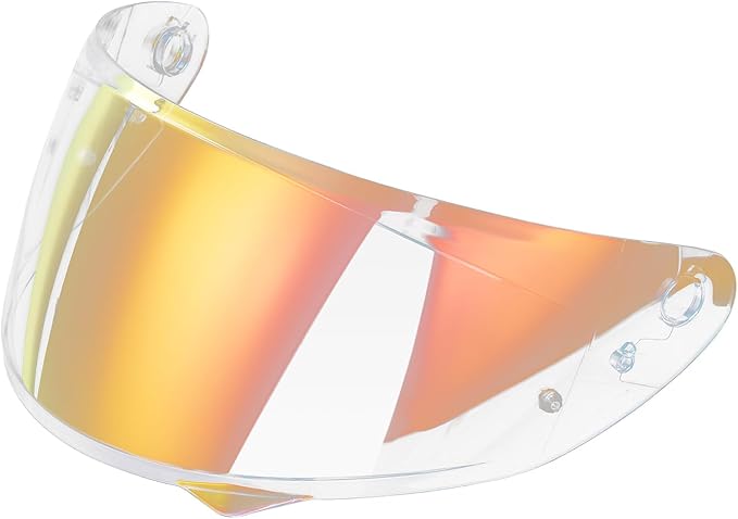 LKV HJ-34P Helment Visor Replacement - HJC C10 Motocycle Helmet Visor UV Protection Face Shield Compatible With HJ34P HJC C10 (Aurora Red)
