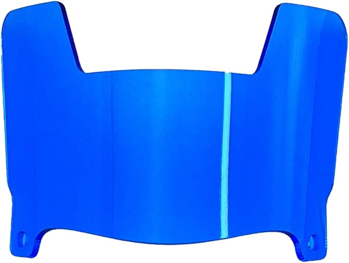 Mini Football Helmet Visor Clear with Clips Universal Fit for Collectors and Display