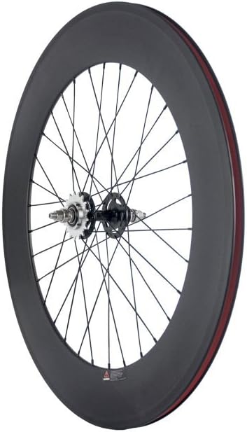 Carbon Fixed Gear Wheelset 700C 88mm Track Wheel Clincher Matte Finish