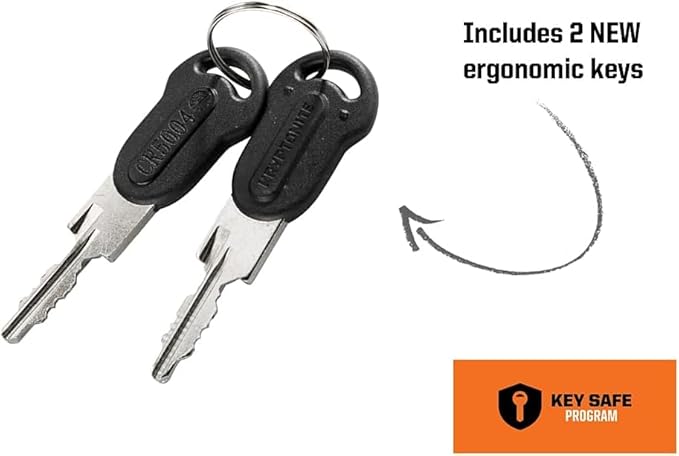 Kryptonite Keeper 585 Bike Chain Lock, 2.7 Feet Long Heavy Duty Anti-Theft Bicycle Chain Lock with Keys for Bike, Motorcycle, Scooter, Bicycle, Door, Gate, Fence