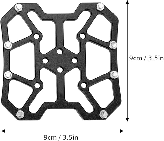 1 Pair Aluminum Alloy Bike Clipless Pedal Adapters to Universal Platform Pedal Converter for Mountain & Road Bikes