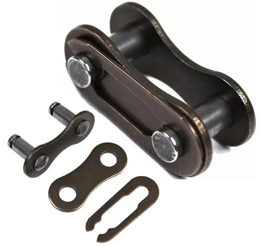 Generic Bike Chain Master Link, Single Strand Type, Alloy Steel, 8 Units Pack