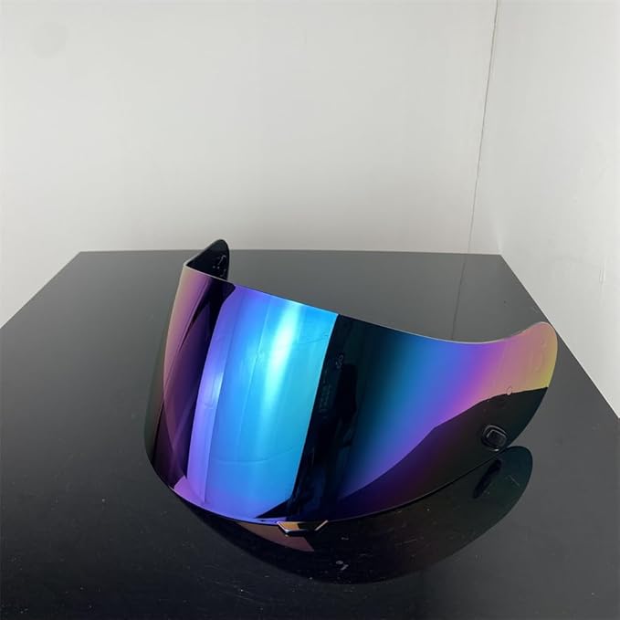 HJ-09 Helmet Visor Replacement,Tinted Motorcycle Helmet Face Shield Sunshield UV Protection for HJC CL-15 CL-17 CL-16 CL-SP AC-12 FS-10 CS-R1 IS-16 CS-R2 (Rainbow)