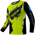 Men's MTB Shirt Long Sleeve Off-Road Motocross Cycling Jersey Mountain Bike Shirts Quick-Dry Moisture Wicking