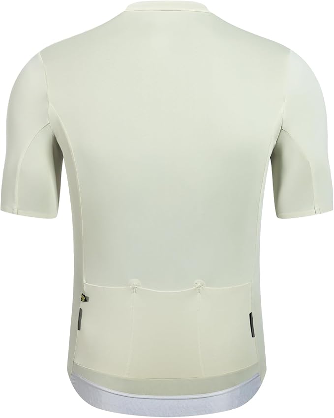 Santic Men's Cycling Jersey Short Sleeve Tops Bicycle Bike Shirt Full Zipper UPF 50+ Bicycle Jersey with Pockets