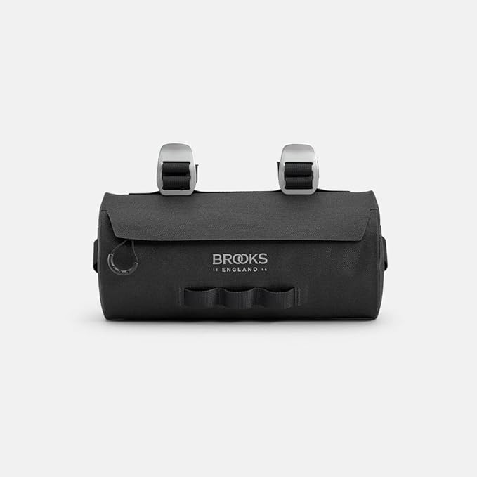 Brooks England Scape Handlebar Pouch, Cycling and Gravel Bag, Black, One Size