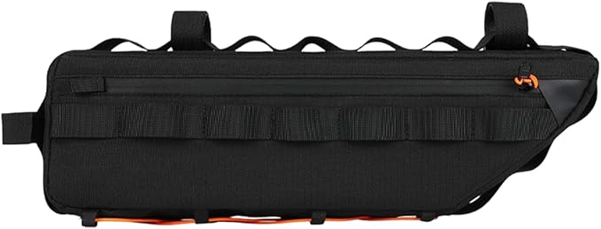 Bike Pouch Waterproof Top Tube Bag - Cycling Storage Organizer | Polyester Bicycle Frame Bag for Mountain Road Bikes Hiking Commuting Outdoor Adventure Gear Holder