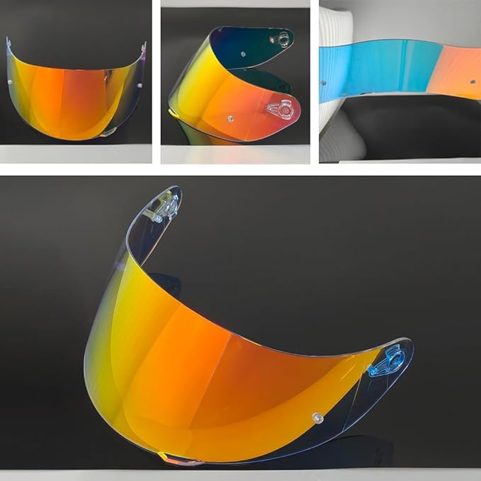 902 Helmet Visor Replacement. Helmet Face Shield UV Protection Compatible with ILM 902,902L,902BT (Revo Clear Red-Day&Night Use)
