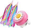 kortes 1 Pack Kids Bike Bell and 2 Pack Kids Bike Streamers for Children's Bike Accessories (Pink, Red,& Blue)