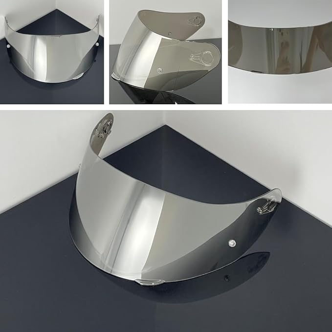 Helmet Visor Replacement,Motorcycle Helmet Face Shield for ILM 902,902L,902BT (Revo Clear Silver-Day&Night Use)