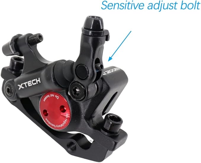 DJC Bike Brake Caliper 2 Pistons Cable Actuated MTB Hydraulic Brake Line Pulling with 160mm Rotor Disc Mountain Bike HB100