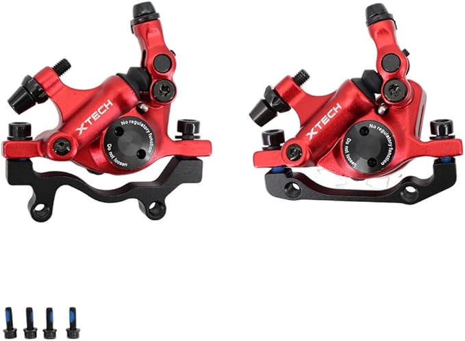 DJC Bike Brake Caliper 2 Pistons Cable Actuated MTB Hydraulic Brake Line Pulling with 160mm Rotor Disc Mountain Bike HB100