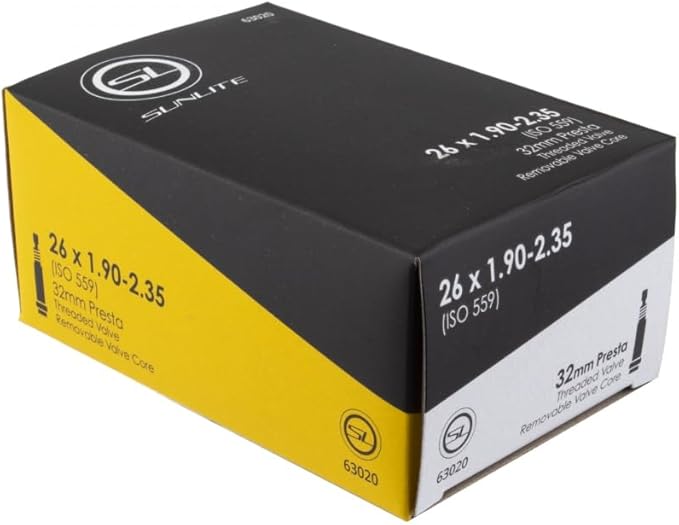 Sunlite Standard Presta Valve Bicycle Tubes