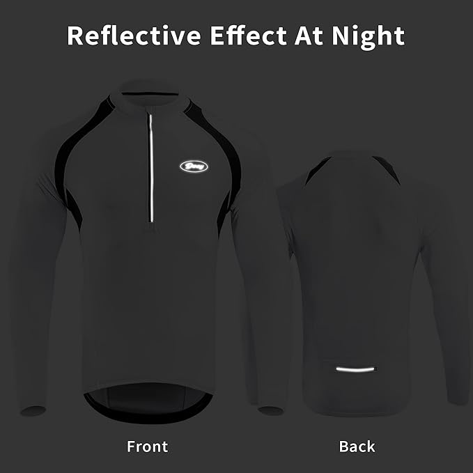 Cycling Jersey Men Bicycle Shirt Short and Long Sleeve MTB Road Biking Jersey with Pockets