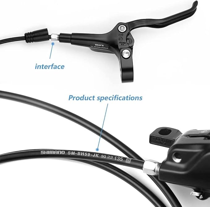 JKSPORTS OEM BR MT200 Hydraulic Disc Brake Set Front 800mm and Rear 1450mm BR-BL-MT200 Hydraulic Disc Brake Set Front and Rear