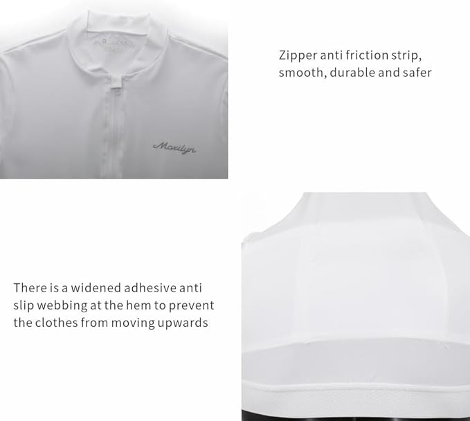 MOXILYN Men's Cycling Jerseys Road Bike Shirts Short Sleeve Full Zipper with 4 Pockets Reflective Widen Anti Slip Hem