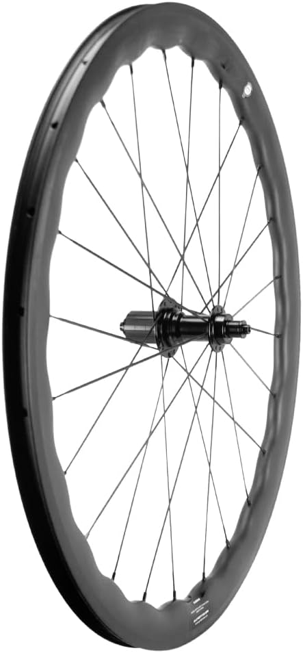 SUPERTEAM Carbon Wheelset 700C Tubeless Bike Wheel Wave Rim 45,50MM V Brake