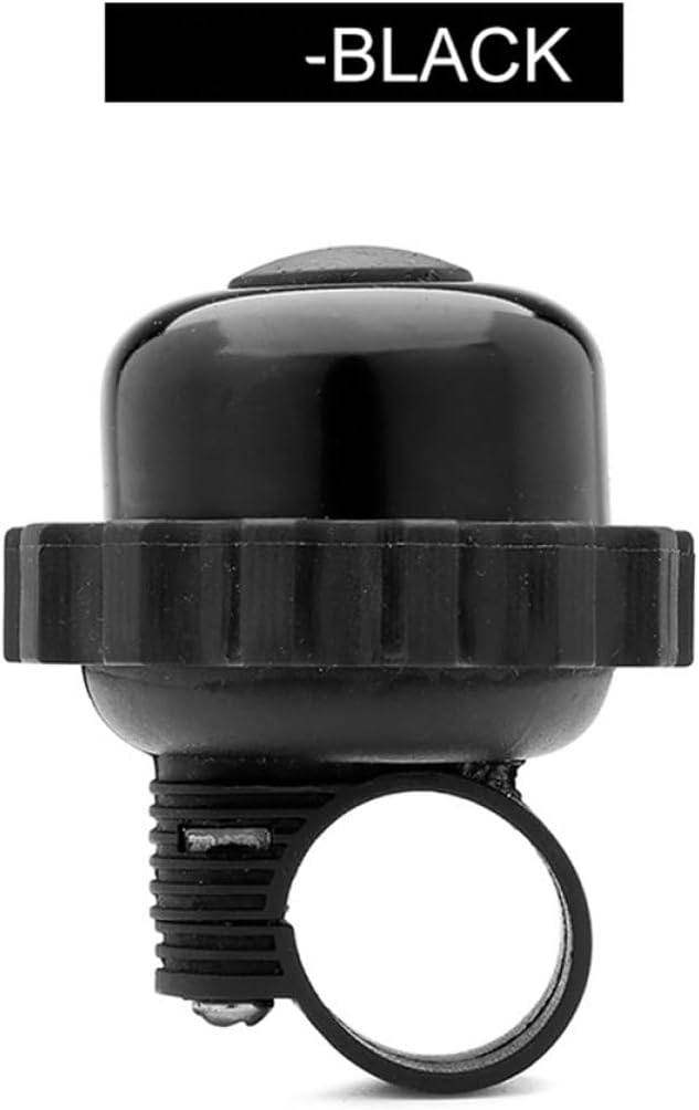 Luxshiny 3pcs Rotating Bike Bell Horn Loud Vintage Bicycle Bell Accessories for Adult Bikes Black Medium Size Compatible with Road and Mountain Handlebars