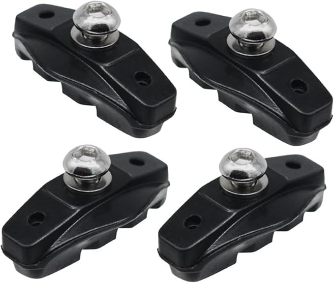 4pcs Road Bike Brake Pads Set Rubber C-Brake Blocks for High-Performance Cycling Compatible Most Road Bikes for Replacement Brake Shoes