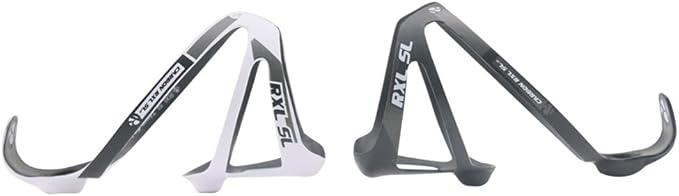 [US Stock] RXL SL Full Carbon Fiber Water Cup Cage Carbon MTB Road Bike Bicycle Water Bottle Holder Super Light 3K Gloss 20g Black White