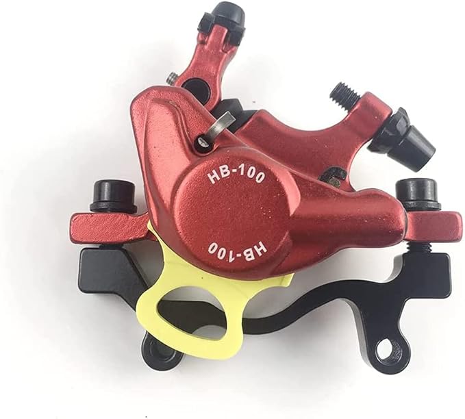 BUCKLOS Zoom HB-100 MTB Line Pulling Hydraulic Disc Brake Calipers Front + Rear, Aluminum Alloy Mountain Bike Hydraulic Disc Brakes with is/PM Universal Caliper Adapter for XC Trail, Fat Bike…