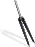 650C/700C Carbon Fiber Road Bike Rigid Fork 1-1/8" Straight Tube Rim Brake Quick Release 100mm Light Bike Front Fork