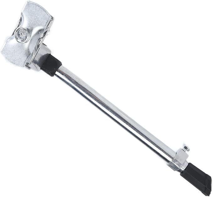 Bike Kickstand, Adjustable Aluminum Alloy Rear Mount Bicycle Kickstand for 24-27 Inch Road Mountain Bikes (Silver)