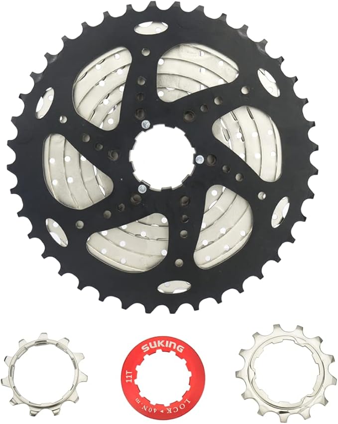 CYSKY 8/9/10/11/12-Speed Cassette 11-25T/28T/32T/34T/36T/40T/42T/46T/50T/52T Bike Sprocket Freewheel Compatible with Shimano, Sram HG Hub, Fit for Mountain Bike, Road Bike, MTB Cassette