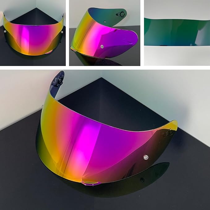 Helmet Visor Replacement,Motorcycle Helmet Face Shield for ILM 902,902L,902BT (Revo Pink Gold-Day Use Only)