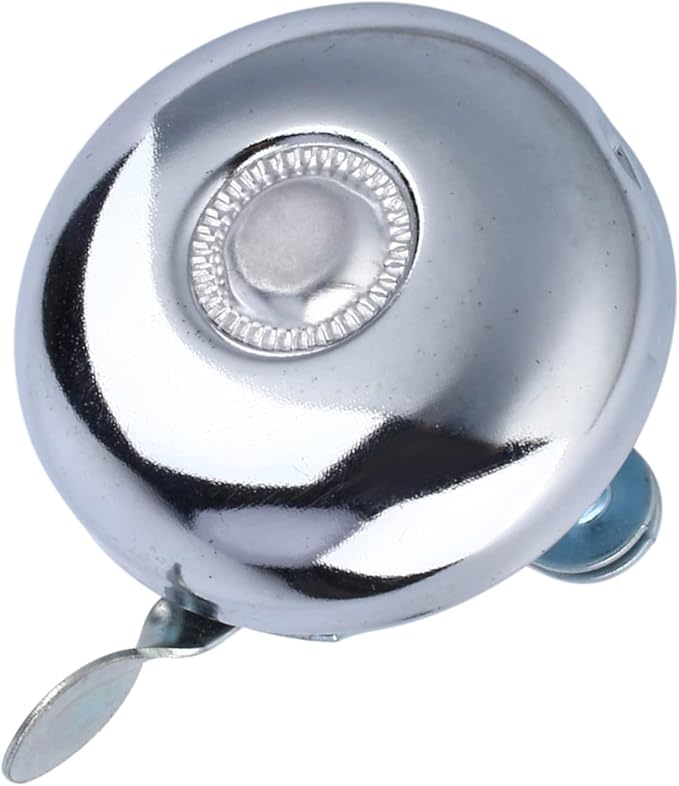 Bell , Retro Metal Ring Ring Cycling Handlebar Horn Bell Sound Alarm Fit The Outside Diameter of The Handlebar Tube of Your (Silve)