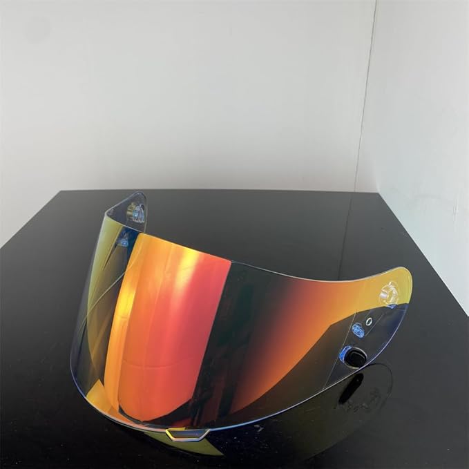 HJ-09 Helmet Visor Replacement,Tinted Motorcycle Helmet Face Shield Sunshield UV Protection for HJC CL-15 CL-17 CL-16 CL-SP AC-12 FS-10 CS-R1 IS-16 CS-R2 (Revo Clear Red)