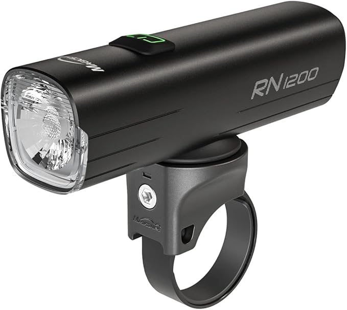 Magicshine Bike Light RN 1200, CREE LED, IPX7, 4000mAh Battery Type-C Reverse Charging, Powerful Bike Headlight Compatible with: Mountain, Kids, Street