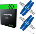 Chooee Bike V-Brake Pads, Bicycle 70mm Brake Blocks Set, 2 Pairs Universal Brake Shoes, Blue