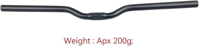 25.4mm Lightweight Aluminum Alloy MTB Bike Handlebar Cycling Bicycle Riser/Flat Bar 600mm Long for Mountain Bike