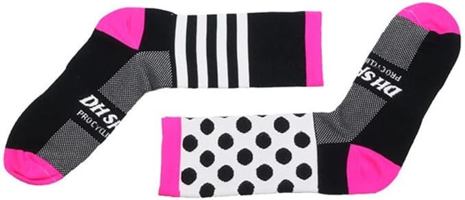 Cycling Socks Pro Mens Womens Riding Socks Bicycle Bike Sport Ankle Athletic Socks XC MTB BMX Black Pink Blue Green Orange