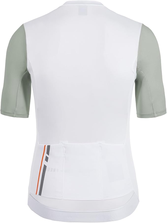 Santic Men's Cycling Jersey Short Sleeve Tops Pro Road Bike Shirt Full Zipper UPF 50+ Bicycle Jersey with Pockets