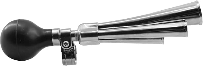 Vintage Bicycle Air Horn Triple Note, 11-inch Large Horn, Suitable for Most Bicycles