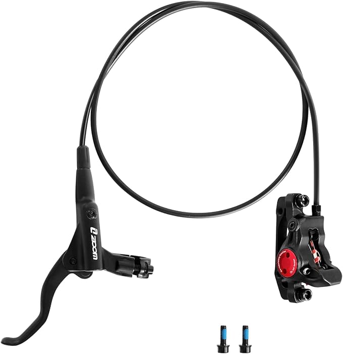 Z00M MTB Hydraulic Disc Brakes Set Mountain Bike Left Front 800mm Right Rear 1450mm Hydraulic Brake Aluminum Alloy Bicycle Disc Brake for E-Bike Fat Bike Road Bike 2 Piston