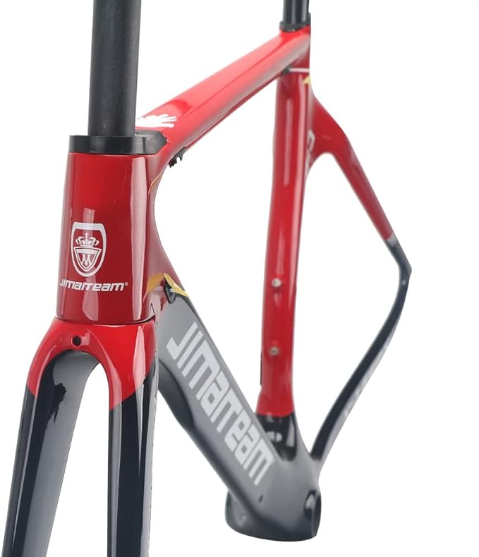 700c Road Bike Frameset Carbon C Brake Racing Frame QR 100/130mm Internal Routing Rame Set 46/48/50/52/54CM (Color : White B, Size : 46cm)