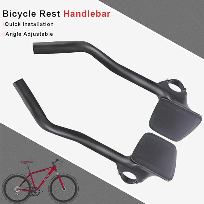 RXL SL carbon bike handlebar extender aero bars for road bike carbon 1-1/4"(31.8mm) triathlon clip on aero bars road bike triathlon handlebars 40°UD Matte 360mm