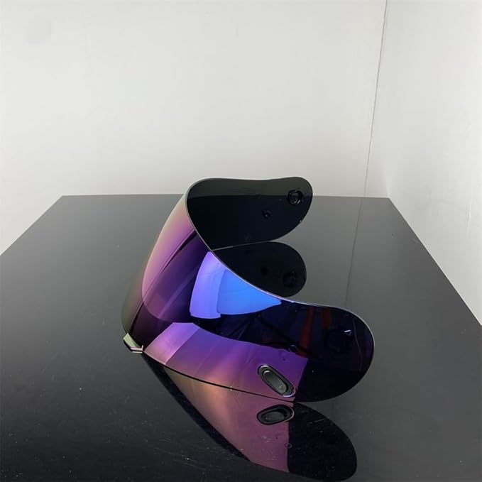 HJ-09 Helmet Visor Replacement,Tinted Motorcycle Helmet Face Shield Sunshield UV Protection for HJC CL-15 CL-17 CL-16 CL-SP AC-12 FS-10 CS-R1 IS-16 CS-R2 (Rainbow)