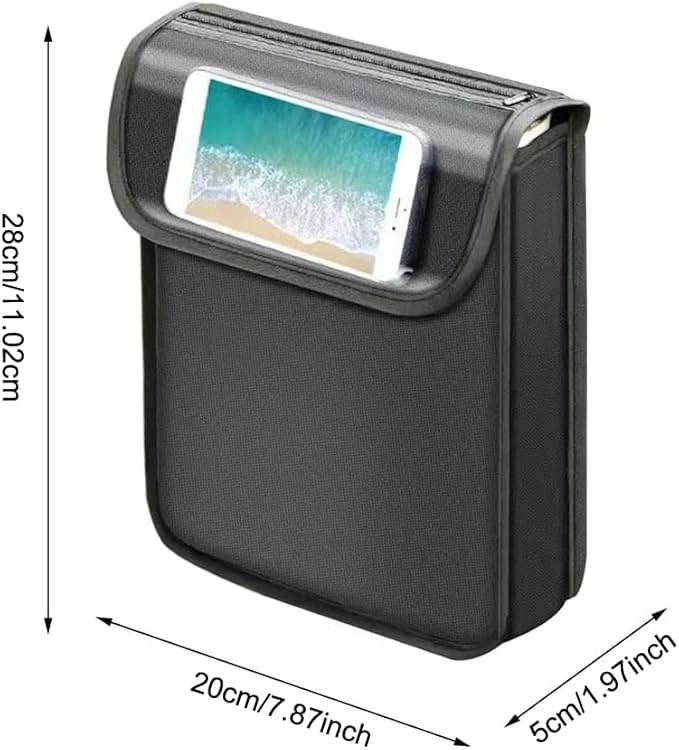Electric Scooter Bag Storage Pouch Handlebar Attachement Large Capacity with Waterproof Phone Holder Pocket Front Hanging Bags Organizer for Bike Handle Bar eBike Motorcycle Bicycle Escooter