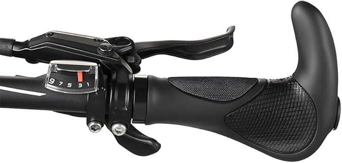 Bike Handlebar Grips, Soft Gel Inserts Shock Resistance Ergonomics Comfort Design,for MTB Bicycle Mountain Bike Grip