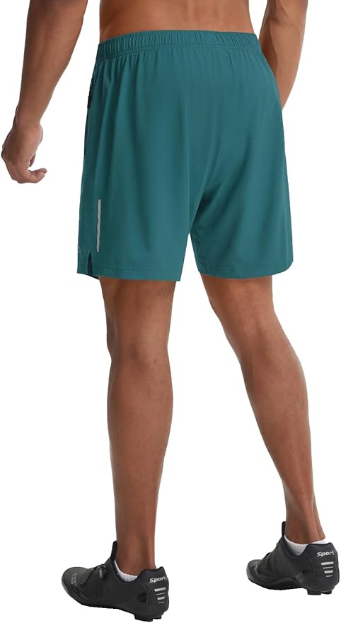 baleaf Men's 7" Mountain Bike Shorts 4D Padded Loose-fit MTB Cycling Riding Bicycle Biker Short Zipper Pockets
