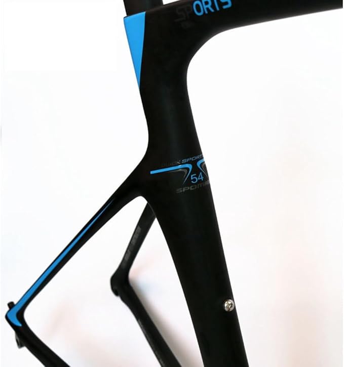 TUJISEK 700C Road Bikes Break Wind Frame Carbon Fibre Ultra Light Frameset with Fork and Seatpost 46/49/52/54/56CM Frame V Brake QR 130MM Semi Internal Routing