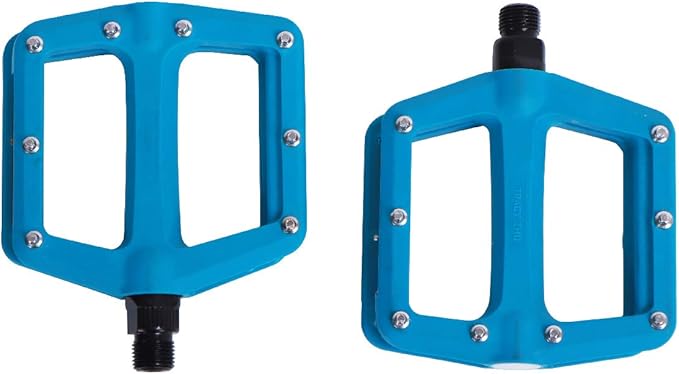 DRBIKE Mountain Bike Pedals MTB Pedals 9/16" Sealed Bearing Lightweight Nylon Bicycle Flat Platform Pedals for MTB BMX Road Bike Kids Bike Replacement Pedal