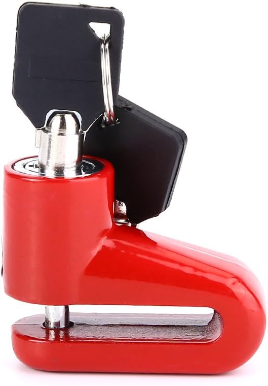Bike Disc Brake Lock, Motorcycle Wheel Lock Brake Lock Security Brake Padlock Anti Theft Waterproof for Adult Mountain Road Motorbike Scooter Sportbike Racing Cycling with Mounting Bracket Two Keys